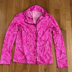 Like new/ never worn Lilly Pulitzer Vibrant Pink Women's pajama top